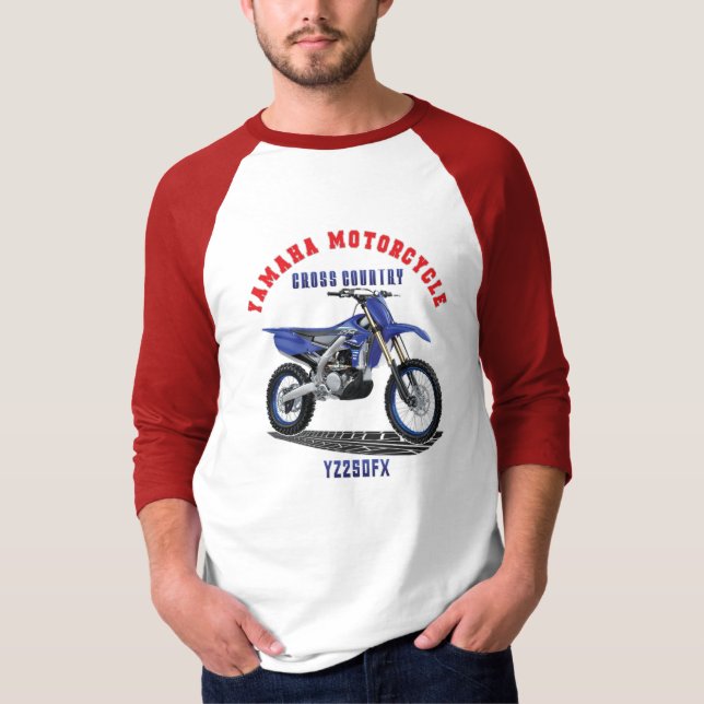 T-shirt YAMAHA YZ250FX Custom Designer (Devant)
