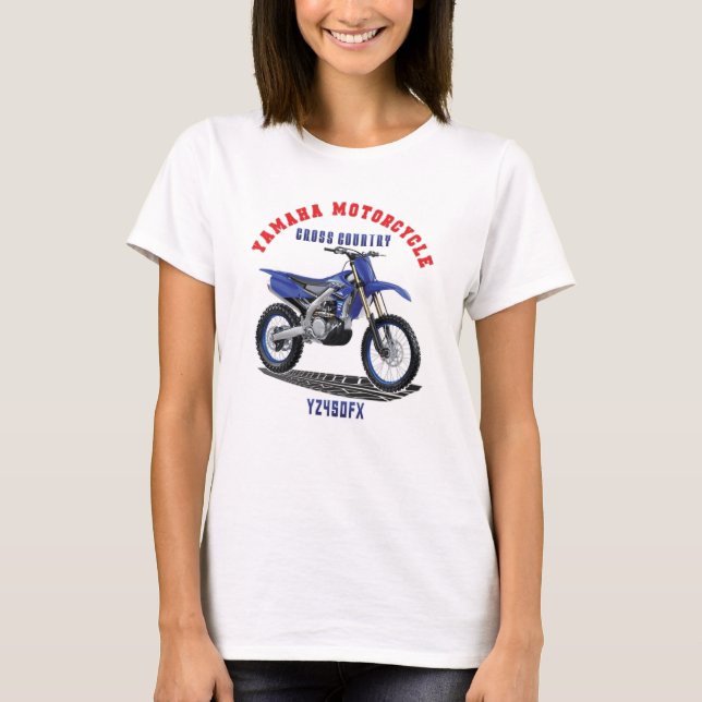 T-shirt YAMAHA YZ450FX Custom Designer (Devant)