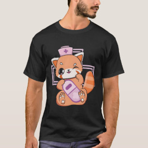 T-shirt Yami Kawaii Rouge Panda Pastel Goth Bear Otaku Ani