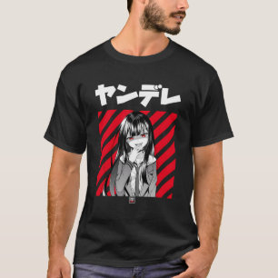 T-shirt Yandere Japonaise Anime Long Sleeve Chemise