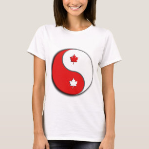 T-shirt yang de yin de canuck