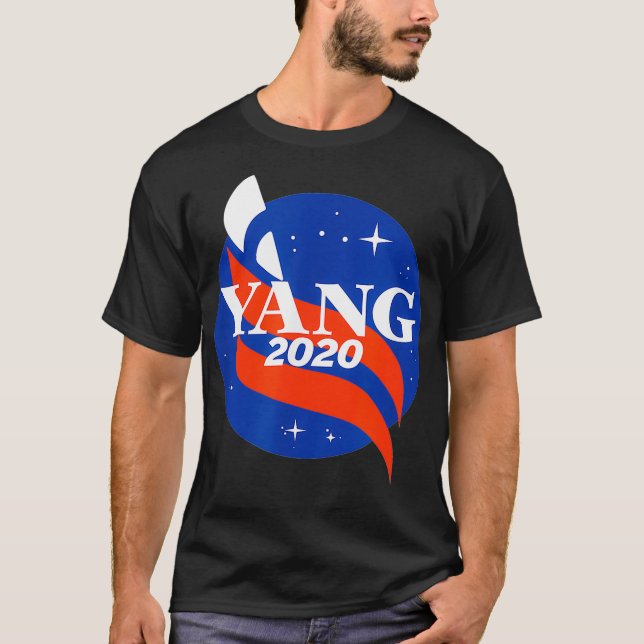 T-shirt Yang Gang 2020 Space Yang pour le rassemblement du (Devant)