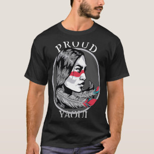 T-shirt Yaqui Mexicaine Tribe Indienne Guerrière Filles R