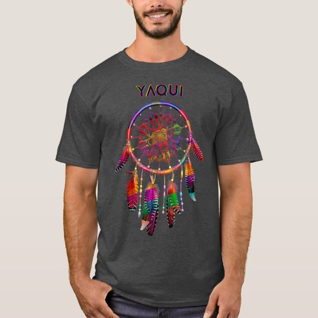 T-shirt Yaqui tribu amérindienne mexicaine colorée (Devant)