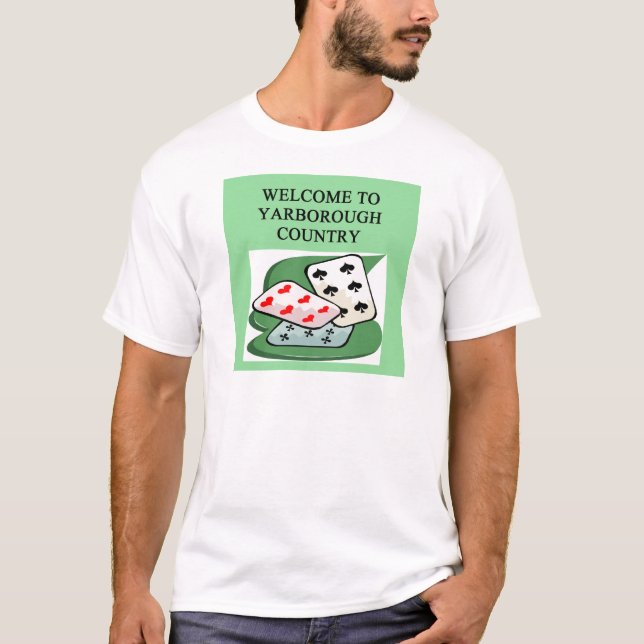T-shirt yarborough en double de joueur de jeu de pont (Devant)