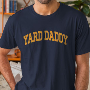 T-shirt Yard Daddy Funny Lawn Mowing Papa Jardinage Papa