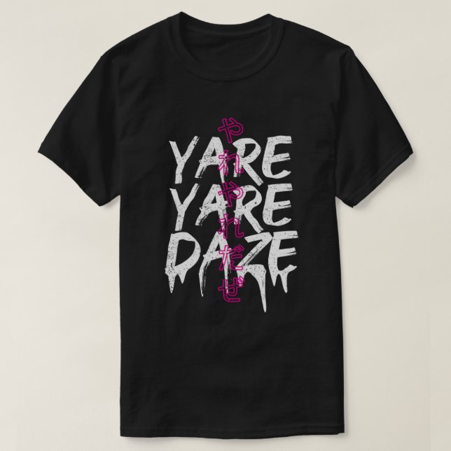 T-shirt Yare Yare Daze .png (Design devant)