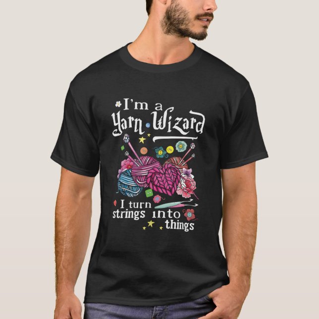 T-shirt Yarn Wizard For Or (Devant)