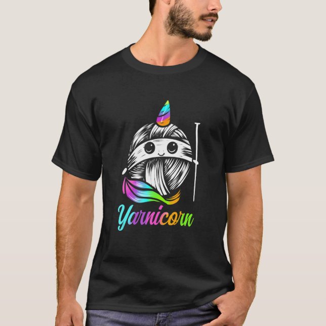 T-shirt Yarnicorn Tricot Cute Et Fil Unicorn (Devant)