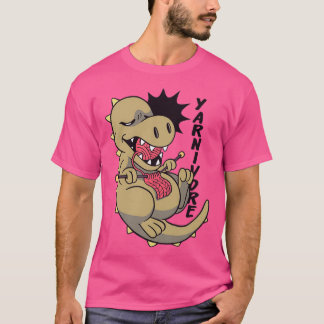 T-shirt Yarnivore Dinosaur Digne cadeau pour Knitters amp