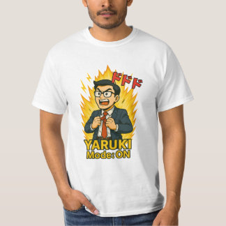 T-shirt YARUKI Mode: ON - Funny Japanese Salaryman Anime S