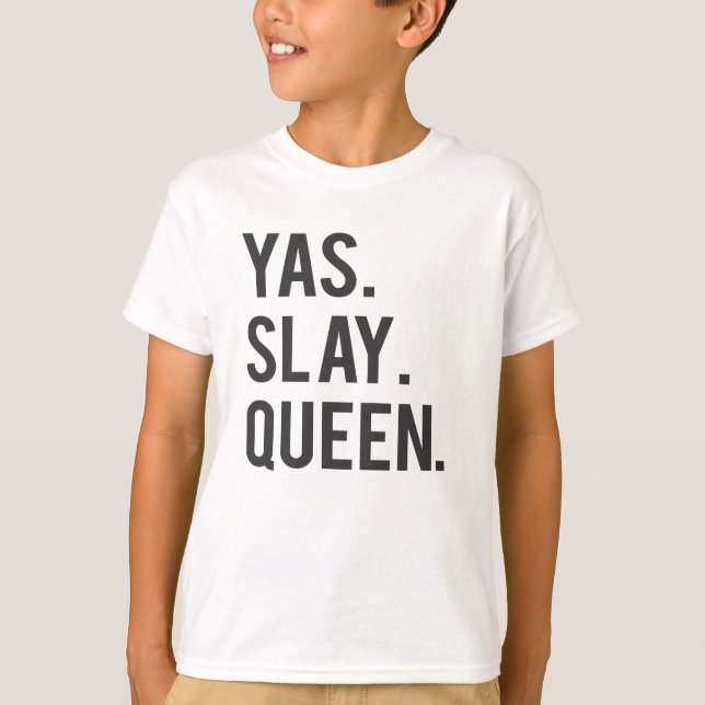 T-shirt Yas massacrent la copie de la Reine (Devant)