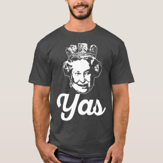 T-shirt YAS QUEEN T Elizabeth II Angleterre Mème britanniq