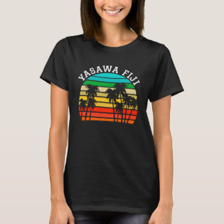 T-shirt Yasawa Fiji Retro Sunset Palm Trees