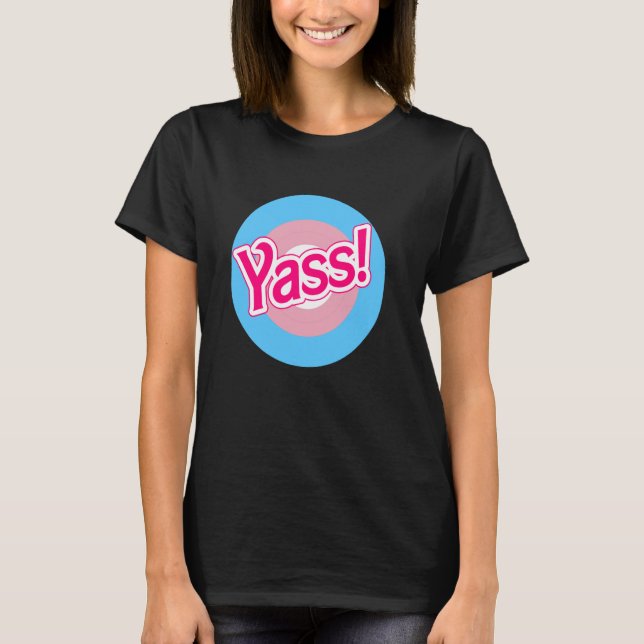 T-shirt Yass - Cible de la mode de la chaîne - Indicateur  (Devant)