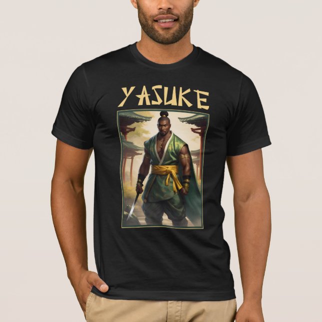 T-shirt Yasuke Arts martiaux Samurai Art (Devant)