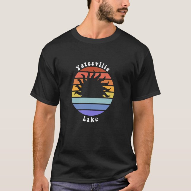 T-shirt Yatesville Lake Kentucky KY Sunrise Vacances Souve (Devant)