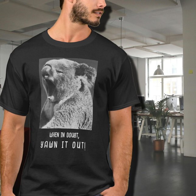 T-shirt Yawning Koala, une citation drôle (Créateur téléchargé)