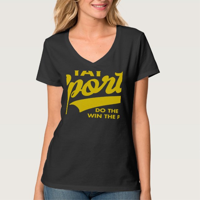 T-shirt Yay Sports Do the Thing Win Points Swash Yellow (Devant)