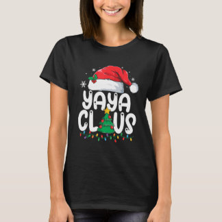 T-shirt Yaya Claus Groupe de jumelage Xmas Famille Noël Pa