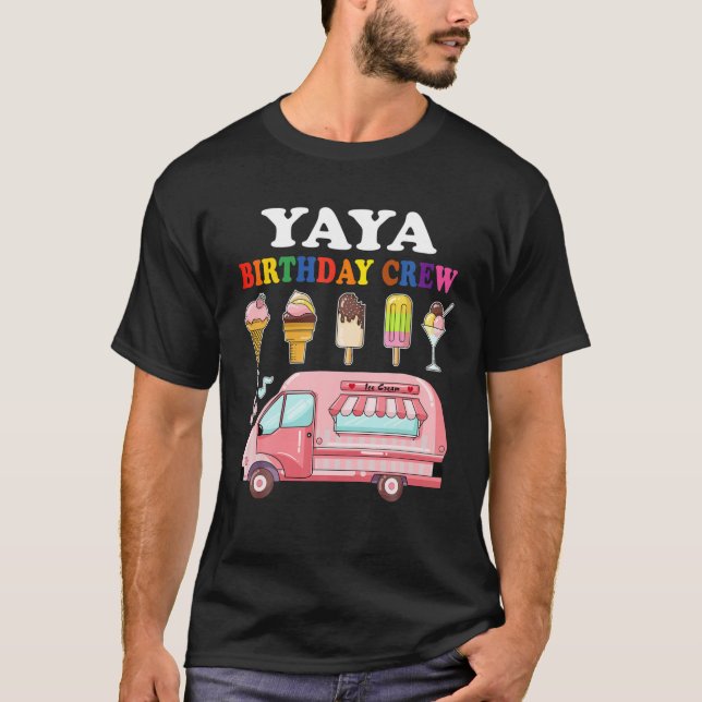 T-shirt Yaya De L'Anniversaire Crew Cream Truck Anniversai (Devant)