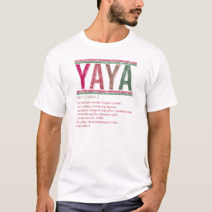 T-shirt Yaya Définition Grand-mère Fête des mères Retr