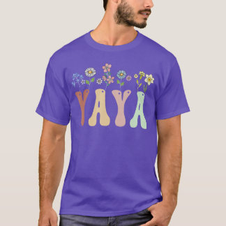 T-shirt Yaya Gifts Women Wildflower Floral Design Yaya fri