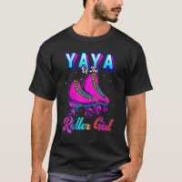 Yaya Of The Roller Girl Roller Skating Birthday Pa