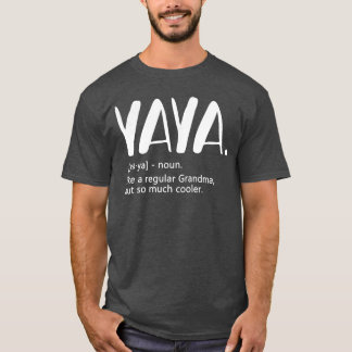 T-shirt Yaya s pour les femmes idée de fête des mères pour
