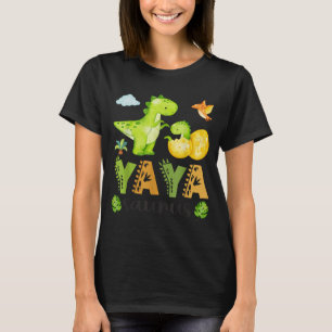 T-shirt Yaya Saurus T-Rex Dinosaure Fête des Mères
