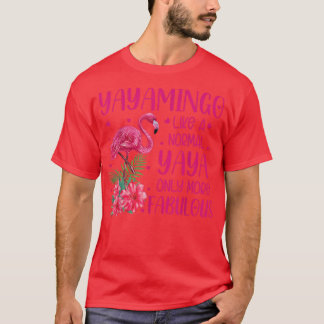 T-shirt Yayamingo Comme Un Flamant rose De Yaya Normal Gra
