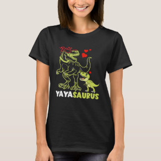 T-shirt Yayasaurus Yaya Dinosaur Rex Fête des Mères