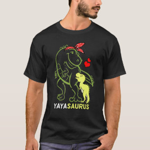 T-shirt Yayasaurus Yaya Tyrannosaurus Dinosaur Baby Mère