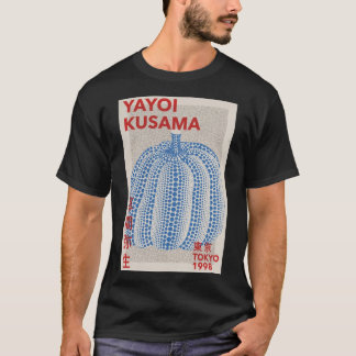 T-shirt Yayoi Kusama - Poster du Citrouille bleu Abstrait