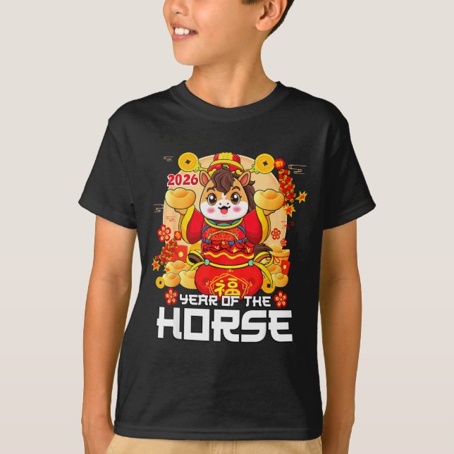 T-shirt Year Of The Horse 2026 Lunar New Year Chinese Zodi (Devant)