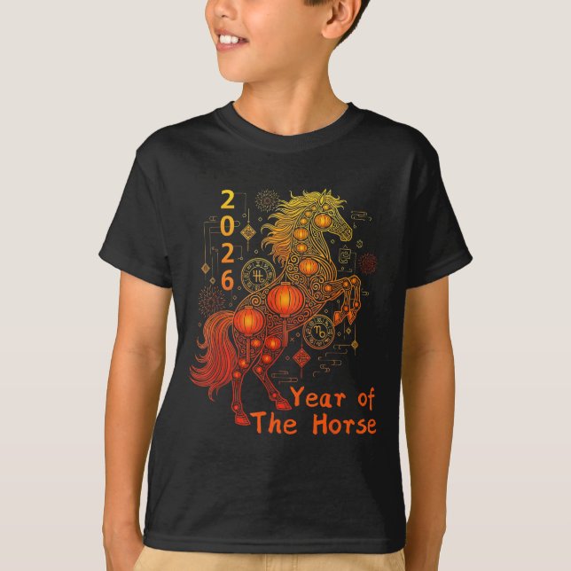 T-shirt Year Of The Horse Happy Chinese Lunar New Year 202 (Devant)