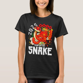 T-shirt Year Of The Snake 2025 Chinese New Year 2025 Red S