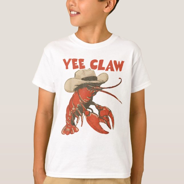 T-shirt Yeeclaw Western Cowboy Crawfish Boil Summer (Devant)