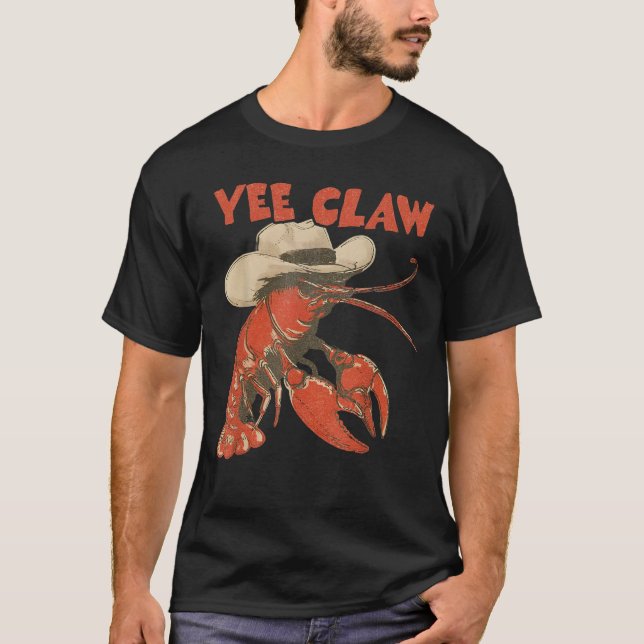 T-shirt Yeeclaw Western Cowboy Crawfish Boil Summer (Devant)
