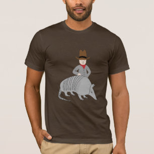 T-shirt Yeehaw !  Cowboy et tatou !