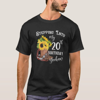 T-shirt Yeehaw Entrant Dans Mon 20E Anniversaire Coun Cowg
