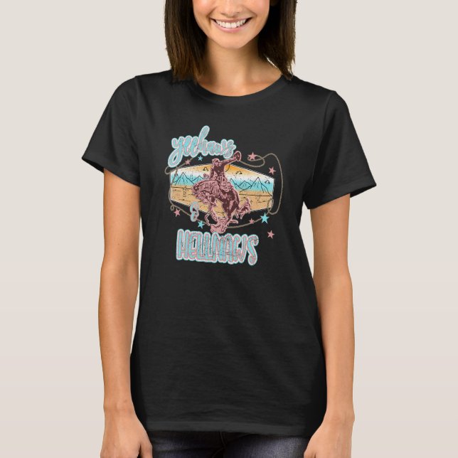 T-shirt Yeehaw & Hellnaws Western Rodeo Graphisme pour ell (Devant)