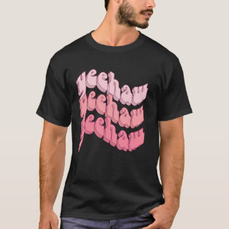 T-shirt YeeHaw Pink Cowgirl