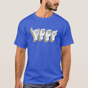 T-shirt Yeet - Langue des signes ASL - Culture Sourde