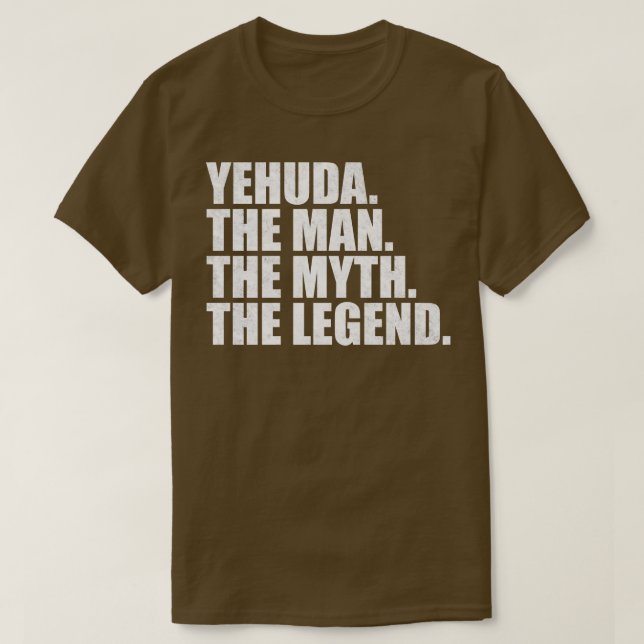 T-shirt Yehuda Yehuda Nom Yehuda prénom (Design devant)