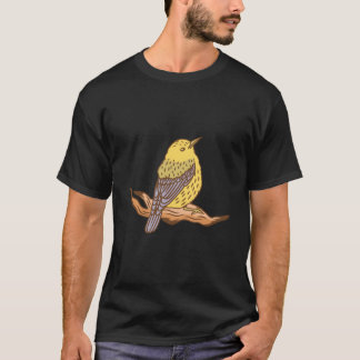 T-shirt Yellow Bird Motif For Children