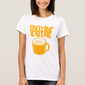 T-shirt Yellow Caffeine