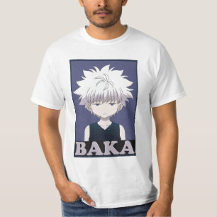 T-shirt " Yellow Hunter X Hunter Killua Zoldyck Baka "