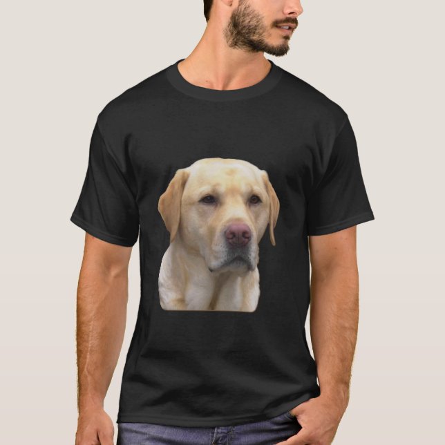 T-shirt Yellow Lab Faithful Friend family retro friends (Devant)