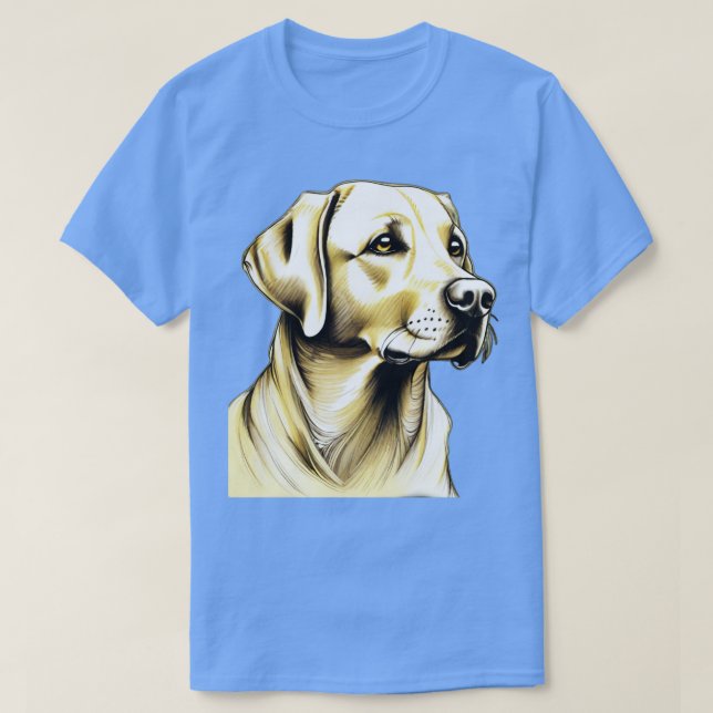 T-shirt Yellow Labrador Retriever (Design devant)